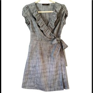 The Limited Ruffled Wrap Around Dress